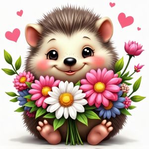 Bộ Tranh Tô Màu Theo Số Hình Con Nhím Đáng Yêu Với Hoa Tranh Sơn Dầu Tự Làm Đồ Thủ Công Mỹ Nghệ Tranh Vẽ Tay Đồ Trang Trí Nhà Cửa Tranh Treo Tường Dành Cho Người Mới Bắt Đầu