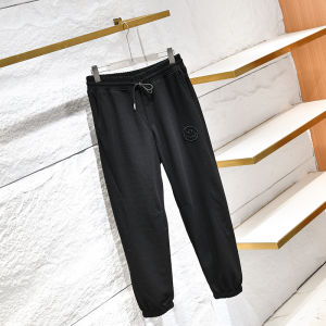 กางเกงลำลองชายผ้าผสมคอตตอนยืดเอวยางยืดสไตล์ฤดูใบไม้ร่วง กางเกงขายาวทรงหลวมสบายๆ สำหรับผู้ชาย กางเกงขายาวลำลองทันสมัย