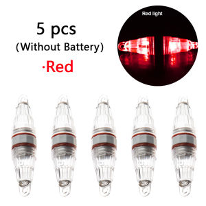 Without Battery 5 pcs LED Two End Flashing Fishing Lights Deep Water Night Underwater Lighting Tool Attracting Fish Lights