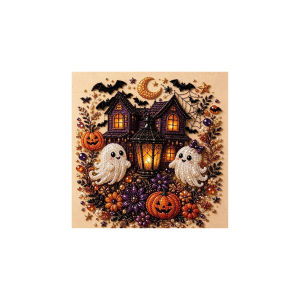 Bộ Tranh Kim Cương 3D Halloween Tự Làm Tranh Nghệ Thuật Treo Tường Trang Trí Nhà Cửa Dán Đầy Đủ Có Khung Dành Cho Người Lớn Và Trẻ Em 6 Mẫu