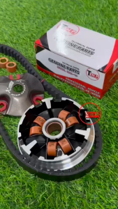 ชุดชามข้างมอเตอร์ไซค์ เซ็ตใหญ่ YAMAHA MIO125 มิโอ125 NOUVO135 ELEGANCE นูวโว อิลิเก้น ชามปรับองศา ผ้าคลัตช์ ชามแต่ง ไล่เม็ด สายพาน ครัชทองแดง