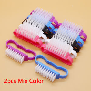 2/5/12/25pcs Acrylic Nail Brush Mix Color Nail Art Manicure Pedicure Tools Soft Remove Scrubbing Cleaning Dust Small Brushes Kit