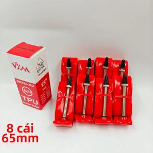 VXM | 8 Chiếc Ống Ruột Xe Đạp Siêu Nhẹ 52g TPU Dành Cho Xe Đạp Đường Trường 700C Tương Thích Với Cỡ Lốp 700x23-32C Van Presta Pháp.