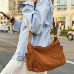 Túi Đeo Chéo Nylon Nhẹ Nhiều Túi Thường Ngày Chống Thấm Nước Túi Đeo Vai Đơn Dung Tích Lớn Túi Đeo Chéo Thường Ngày