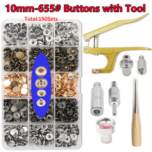 New Metal Snap Buttons Botones Bouton Pression With Pressure Pliers Sewing Accessories For Clothing/Coats/Bags/Leather Craft