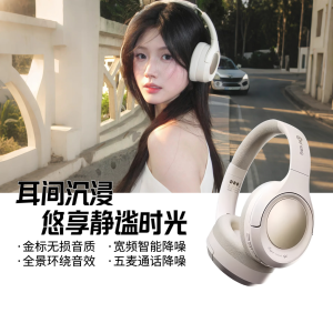 Active Noise Cancelling Headset Wireless Bluetooth Gaming Earphones Overhead Design Long Battery Life Superior Sound Quality