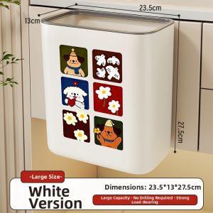 evesigar | Wall-Mounted Kitchen and Toilet Garbage Bin