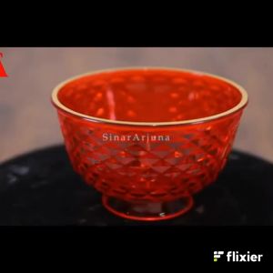 Cangkir Puja Gelas Sembahyang Plastik Mika Merah Gelas Warna Merah Puja Sembahyang Bahan Kristal