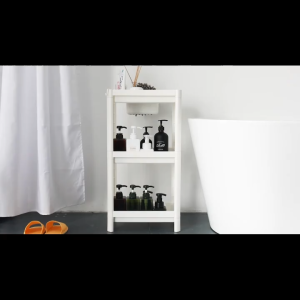 🇸🇬 (2/3/4 Tiers) VESKEN Corner Shelf / Bathroom shelf / Multi purpose PP Plastic Bathroom organizer Kitchen Living room house corner Organizers