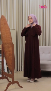 TERMURAH DRESS MUSLIM KEKINIAN SELARAS 015 COCOK UNTUK OUTFIT LEBARAN KONDANGAN & DAILY TERBARU BY NIBRAS