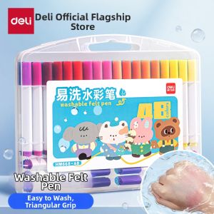 deli | Washable Sketch and Drawing Watercolor Pens 24 Colors
