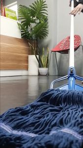 Kleensafe Mop Head 450g Colored Wideband Tube Loop-ends Mop Head Replacement Refills Heavy Duty Commercial Looped End Wet Industrial Cleaning Mop Head Refills