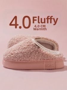 MIDANGDANG | Womens Thick Sole Warm Slipper Non-slip Fluffy Home Shoes