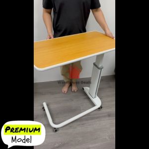 Height Adjustable Overbed Table Hospital Table