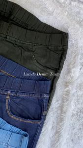 Celana Legging Jeans Wanita Jumbo Super Big Size hingga 120kg Pinggang Karet Bisa Bayar di Tempat CO