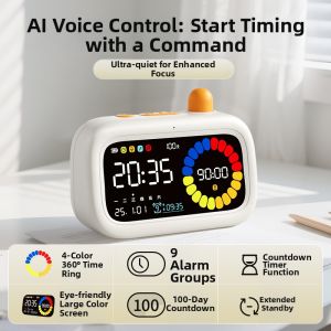 beiens | AI Voice Reminder Children Gift Learning Timer Silent Time Manager Clock