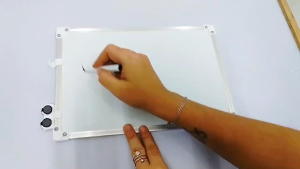 Whiteboard Set with Three Sizes Silver Frames Suitable for Office or Cassroom