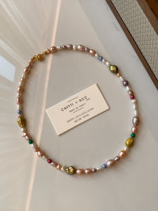 CAFFTI | Unique Colorful Freshwater Baroque Pearls High-end Necklace