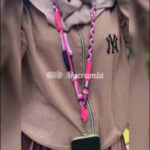 Aksesoris Macrami: Tali Macrame Lanyard Phone & Gantungan HP PVC