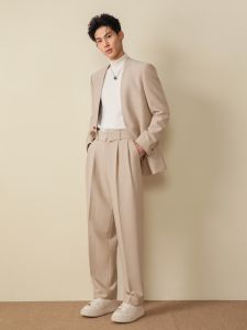 Removable Collar Casual and Wedding Mens Suit Set