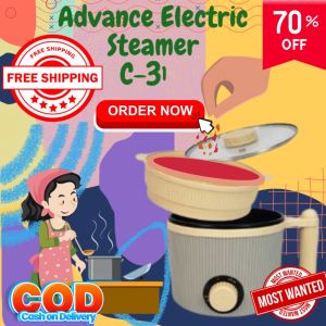 Panci Listrik Elektrik Advance C310 Multifungsi Warmer Steamer Cooker 18CM