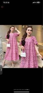 DRESS FUJI POLKA DASTER JUMBO FUJI KARET DADA BUMIL MURAH ADEM
