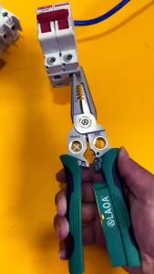 LAOA | LAOA 8in1 Wire Strippers with Electricity Measurement Pliers for Cutting Pulling Stripping Splitting Winding & Clamping
