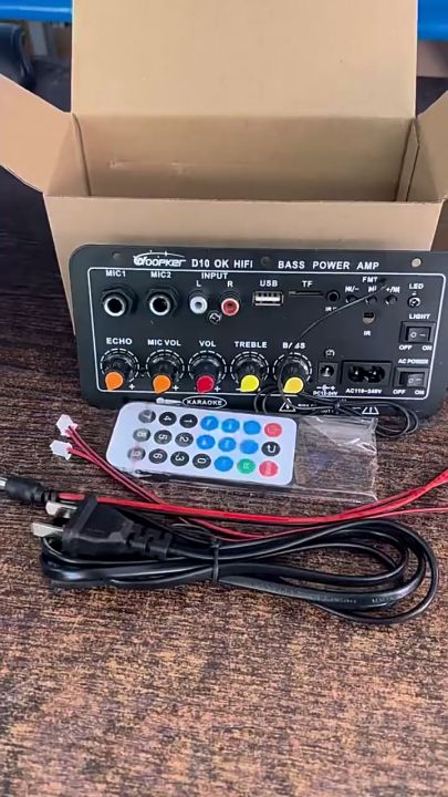 Amplifiers Untuk 8-12 Inci Speaker AC 220V 12V 24V Penguat