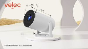 UNIG HY300 Proyektor mini Untuk Hp Android 11.0 WiFi Proyektor TV ke Dinding Projector Layer Lebar cuci Gudang Terbaru 2024