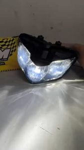 SUPER ONE MALAYISA ( S1M ) HEAD LAMP LED LAMPU DEPAN LED ZHIPAT LAMPU GABAN YAMAHA LC135 V2 / Y15 V2 / SRL 115 FI SMOKE