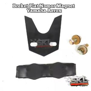 Bracket Dudukan Plat Nomor MAGNET Yamaha Aerox - Mio S M3 - Soul GT Nopol Nomer