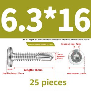 POWER&STRONG | Self-Tapping Self-Drilling Railing Screw M5