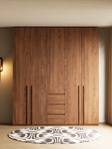 Customized Solid Oak Wood Wardrobe