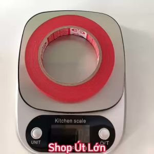 1 Cuộn băng keo giấy màu đỏ rộng 2cm dài 50 mét lõi giấy 3mm giá tại xưởng