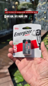 Vỉ 1 viên pin vuông 9V Energizer Alkaline chính hãng