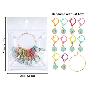 10pcs/Set Number Stitch Markers Handmade Knitting Crochet Stitch Marker DIY Craft Removable Crochet Latch Knitting Tools