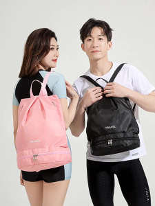 Swimming Bag Waterproof Sports Gym Backpack Dry Wet Separation Bag Outdoor Travel Beg Pemisah Kering Basah