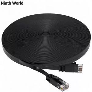 Cat 6 Ethernet Cable 1000M Network Slim Long Flat Internet LAN Patch Cord Cat6 Solid High Speed Weatherproof Cable for Router