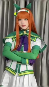 Anime Uma Musume Toukai Teiou Đồng Phục Học Sinh Trang Phục Hóa Trang Bộ Với Mũ Oguri - Im Lặng Suzuka Tuần Đặc Biệt Chủ Đề Polyester Đầm