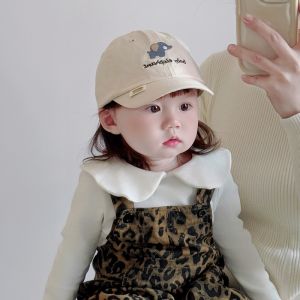 Cute Short Brim Baseball Cap Baby Sun Protection Hat Boys Girls Cartoon Elephant Duckbill Cap Spring Autumn Fashionable Kids Hat