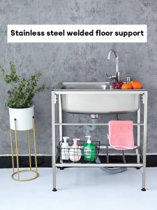 BMZAR Kitchen sink drain rack Stainless Gas Rack Stove Rack Kitchen Organizer Rack Sink rack Comes with faucet