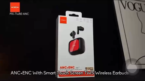 Moxom MX-TW80 ANC Touch Screen Earbuds TWS Wireless Bluetooth V5.4 Earphones