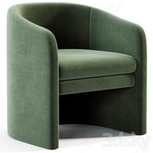 Nordic Simple Fabric Lightweight Single Sofa Leisure Chair Designer Hotel Reception Chair Beauty Salon Clubhouse Chair