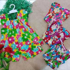 Baju Setelan anak perempuan | kupu motif anak perempuan 1-2Tahun warna dan motif random