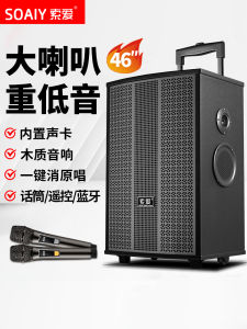 Sony Square Dance Bluetooth Outdoor Karaoke Speaker High Power Volume Professional Performance Built-in Sound Carriage