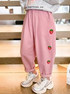 Bé Gái Cotton Vải Bông Thoải Mái Thể Thao Quần Mùa Xuân Mùa Thu Trẻ Em Phong Cách Mới Thời Trang Sành Điệu Mặc Ngoài Trời Pure Cotton Vải Bông Quần Áo Mùa Thu Cho Trẻ Mới Biết Đi