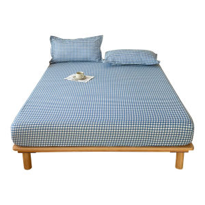 Washed Cotton Full Enclosure Mattress Cover Single Piece Bed Canopy Non-Cotton Bedding Protection Cover for Mattress