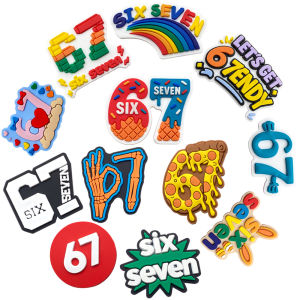 Hot Toys | Cute Cartoon Six Seven Shoe Charms Colorful PVC Pumpkin Clog Decorations DIY Shoe Decoration for Women Holiday Gift