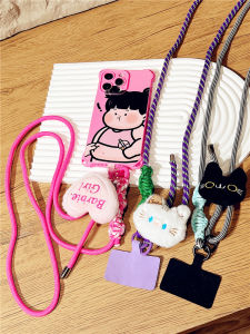 Creative Cartoon Mobile Phone Lanyard Neutral Adjustable Color Long Portable Anti-Lost Mobile Phone Strap Crossbody Rope for Women