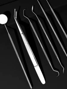 Stainless Steel Dental Mirror Oral Care Tool Teeth Cleaning Hoe Tweezers Probe Flat Pointed Sickle Scraper